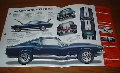 ★★1967 Mustang Shelby Gt500 Original Imp Brochure Specs Info Gt 500 67 428 Ford★ • $12.59