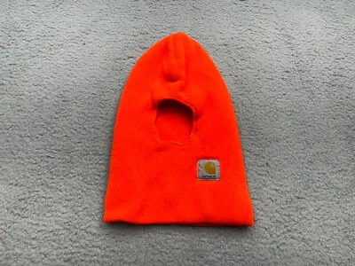 Carhartt Hat Cap One Size Face Mask Orange Ski A161 Insulated Balaclava Men USA • $7.60