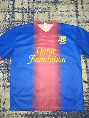 #10 LIONEL MESSI Qatar Foundation Unicef Soccer Jersey XL • $19.80