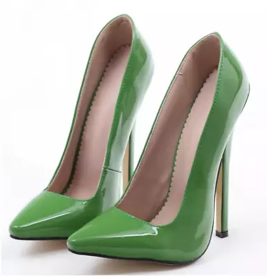 7 Inch Slim High Heels Men/women Pointed Toe Slip On High Heels Shoes Nightclub • $105.07