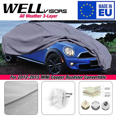 WELLvisors Car Cover 3-6898428CE For 2012-2015 MINI Cooper Roadster Convertible • $90.99