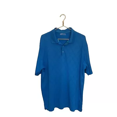 NIKE GOLF Mens XL Blue Performance Fit Dri-Polo Shirt • $13.07