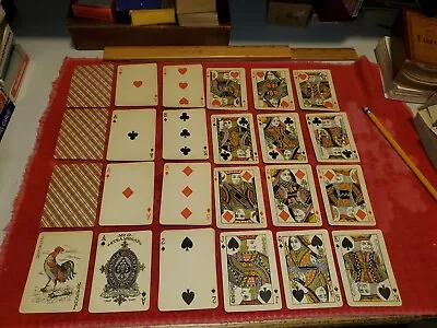 Antique Playing Card Deck Steamboat #0 Andrew Dougherty With Rooster Joker Rare! • $59.99