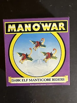 Games Workshop MAN O' WAR  Dark Elf Manticore Riders OOP • $19.99
