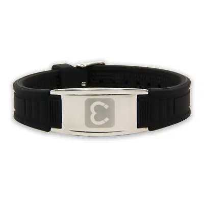Unisex Rare Earth Magnetic Sports Bracelet For Therapy And Pain Relief - Black • £20.33