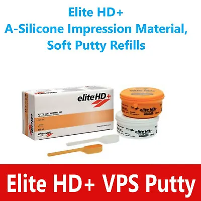 Dental Elite HD+ A-Silicone Impression Material Soft Putty Fast / Regular Set  • $85.95