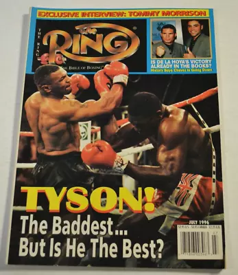 The Ring Boxing Magazine July 1996 Mike Tyson Oscar De La Hoya - 052423JENON-6 • $16.60