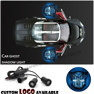 Blue Transformers Autobot Car Door Welcome Projector Ghost Shadow Courtesy Light • $17.60