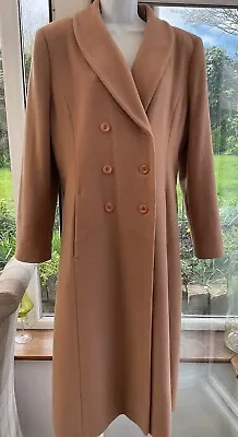 Ladies Camel Coat Size 14 • £19