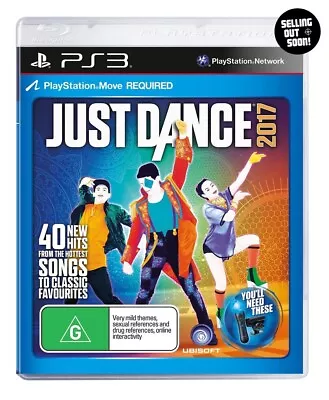 Just Dance 2017 PS3 NEW SEALED RARE OZI PlayStation 3 Dancing Music Fitness Game • $128