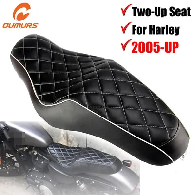 Driver Rider Passenger Two-Up Seat For Harley Sportster XL 883 1200 2005-2021 US • $84.55