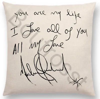 Michael Jackson Pillow Case REPRODUCTION Signed Autograph • $25