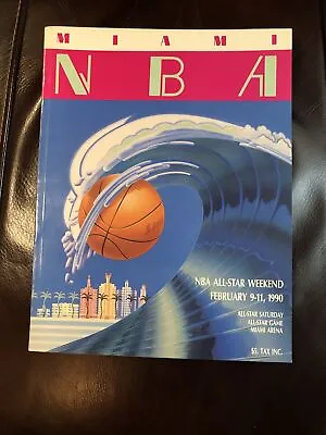 New 1990 NBA All Star Game Program 2/9/1990 Miami Jordan 1989 Card Group Include • $74.99