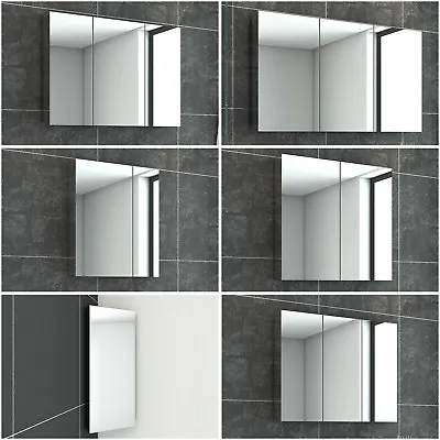 Bathroom Mirror Cabinet Stainless Steel Storage Wall Mirrors One/Two/Three Doors • $298