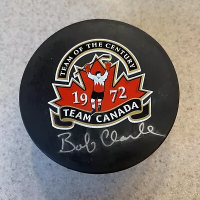 Bobby Clarke Autographed 1972 Team Canada Philadelphia Flyers Puck With Case • $59.95