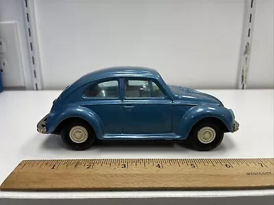 Bandai Japan 7” Tin Friction Volkswagen Bug VW Beetle HTF Early Model Toy Car • $55.25