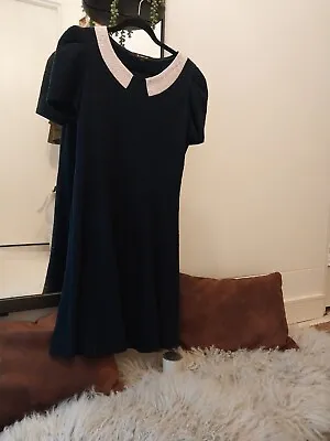 $12 • Buy Rarely Used Good Quality Dress, Size 6-8, Navy Colour, Condition Is Very Good.