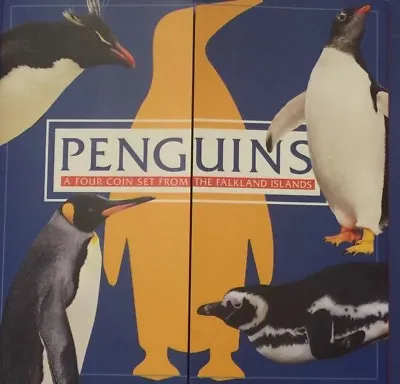 Falkland Islands 2017 Penguin 50p Coin Pobjoy Mint Collector Album ( No Coins) • £12.10