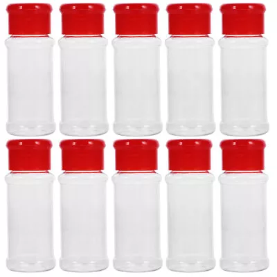 10 Pcs Container Small Jars Condiment Jars Salt Hole Shaker Bbq Powder Shaker • £9.48