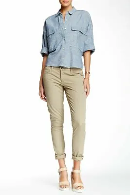 True Religion Pants 'BRIANNA BOYFRIEND' NEW Coriander Poplin Pant Size 24 L33 • $82.38