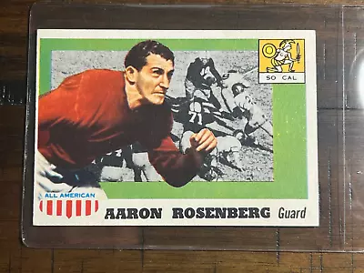 1955 Topps All American #13 Aaron Rosenberg USC EX+ OC • $18