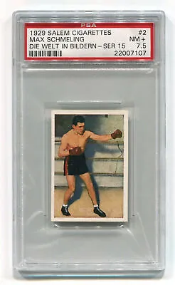 1929 Salem  Die Welt In Bildern 2 Max Schmeling PSA 7.5 NM+ HOF Boxing Card • $595