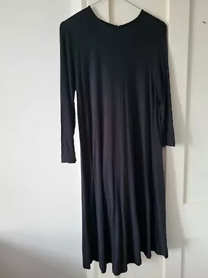 M&S Marks And Spencer Collection Black Ladies Jersey Dress Size 10 UK • £6