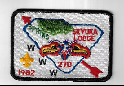 OA Skyuka Lodge 270 1982 Spring Fellowship Palmetto Area SC [PAT2562] • $14.95