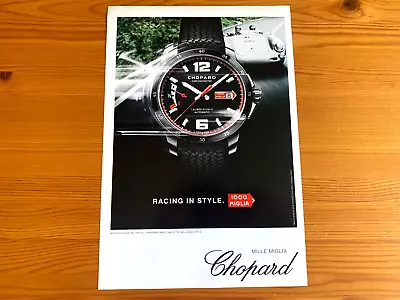 £7.50 • Buy RARE Modern Classic CHOPARD MILLE MIGLIA FRAMEABLE WATCH ADVERT WALL ART Retro