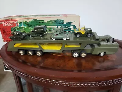 Vintage Tin Friction ARMY Combat Carrier Mercedes Tin Made In Japan In Box... • $325