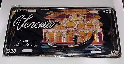 BRAND NEW Beautiful Venice Metal License Plate “Venezia Basilica Di San Marco” • $25