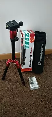 £44.70 • Buy Manfrotto Element Traveller Tripod Small With Ball Head RED For Spares Or Repair