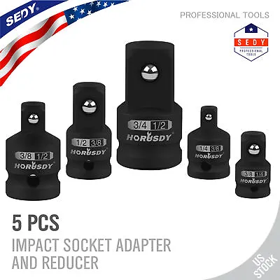 5-pack 3/8  1/4  1/2  3/4  Drive Ratchet Socket Adapter Reducer Air Impact Set • $9.99