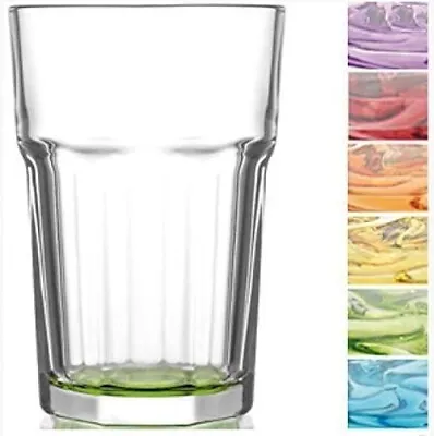 Lav Glasses Set Coloured Cocktail Glasses Drinking Glasses Water Glasses • £11.44