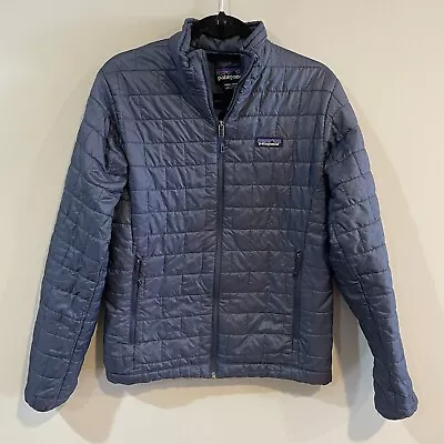 PATAGONIA NANO PUFF Men’s Classic Full Zip Puffer Jacket S Dolomite Blue • $100