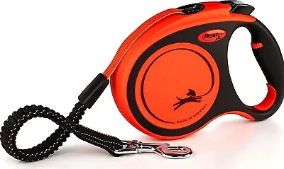 Flexi Dog Lead. Xtreme Orange. Tape. Extendable Retractable XS/S/M/L 3m/5m/8m • £48.99