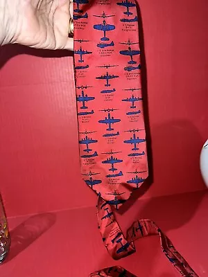 Josh Bach Aviation WWII Bomber Planes Pure Silk Tie Pilots • $25