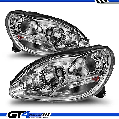 2000-2006 Projector Chrome Headlights For Mercedes Benz S-Class W220 • $281.53