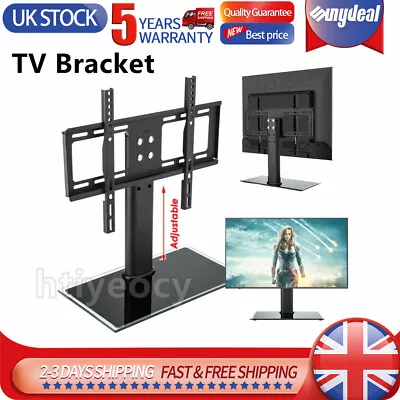 Universal TV Stand With Mount Pedestal Base For 32 -65  Sharp Sony LG LCD LED TV • £28.31