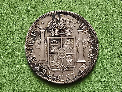 Mexico Carolus IIII 8 Reales 1802 Hispan ET IND REX M 8R F. T. Silver Coin • £365