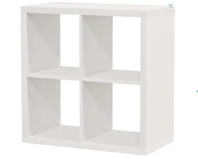 IKEA Kallax Expedit Bookcase 4 Shelves White • £45