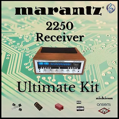 Marantz 2250 Ultimate Complete Rebuild Kit Recap Caps Transistors Relay Trimpots • $116.96