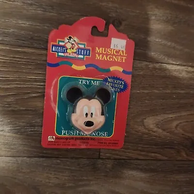 Vintage 1990s Disney Monogram Musical Magnet Mickey Mouse • $19.75