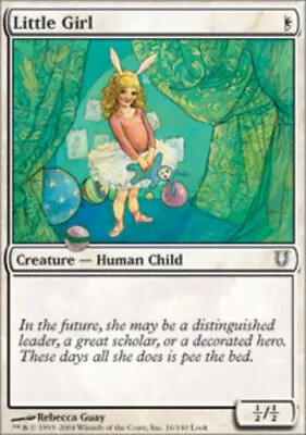 Little Girl ~ Lightly Played Unhinged MTG Magic UltimateMTG White Card • $0.99