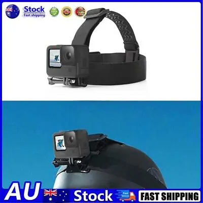 $8.94 • Buy AU Adjustable Headband Mount For GoPro Hero 9 Hero9 Non Slip Head Strap Mount