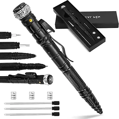 Gifts For Men Dad8 In 1 Tactical Pen Multitool Pen With LED Flashlight For Men • $8.22