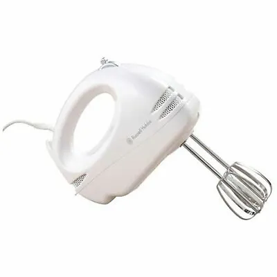 Russell Hobbs Electric Hand Mixer Whisk 6 Speed Food Collection 125W White 14451 • £17.40