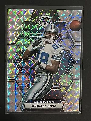 2023 Panini Mosaic #62 Michael Irvin Silver Mosaic Prizm Dallas Cowboys HOF • $1.75