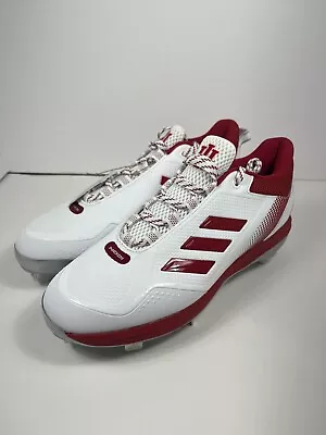 Adidas Indiana University SPG 753001 White/Red Baseball Cleats Mens Size 10 New • $99.99