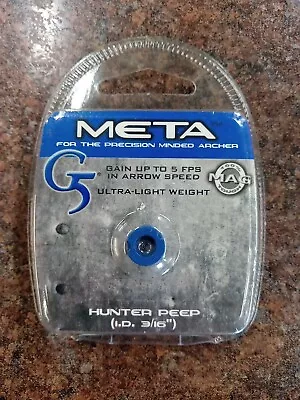META Pro G5 Outdoors Peep Sight HUNTER I.D. 3/16  #316-BLUE • $3.99